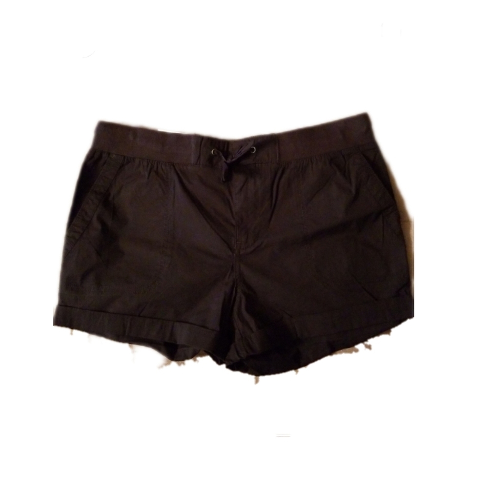 Khakis & Company Stretch Poplin Black Shorts Size 8